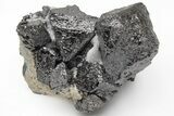 Octahedral Magnetite Crystal Cluster - Russia #209386-1